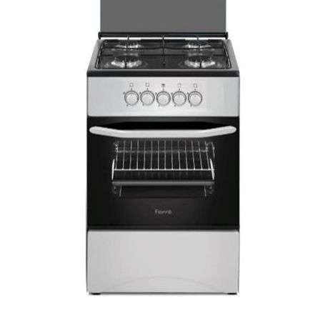Ferre 4 Plate Gas Burner Free Standing Cooker -  Silver