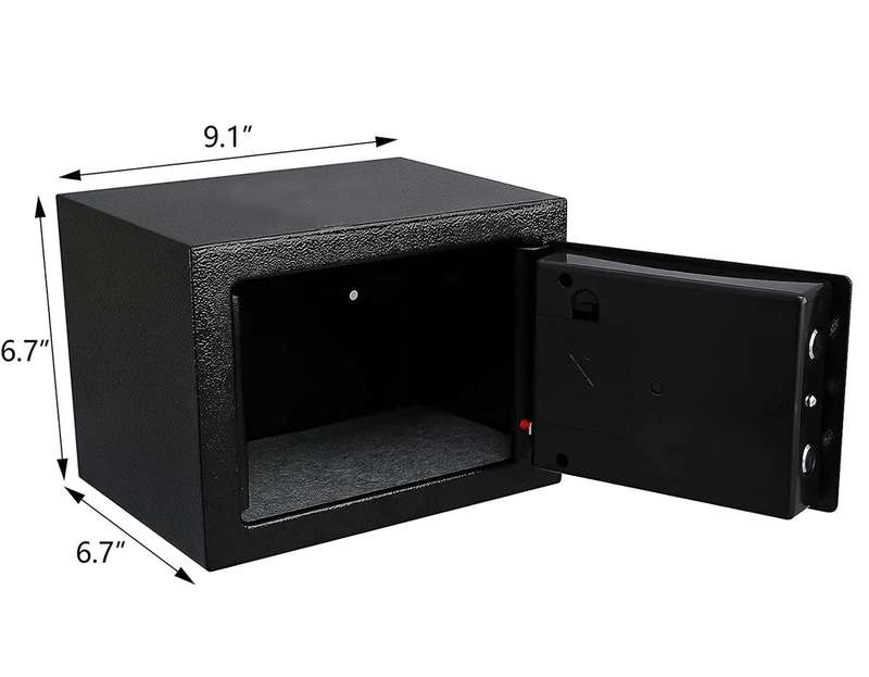 Digital Safety Security Box Safe Deposit Box - Black