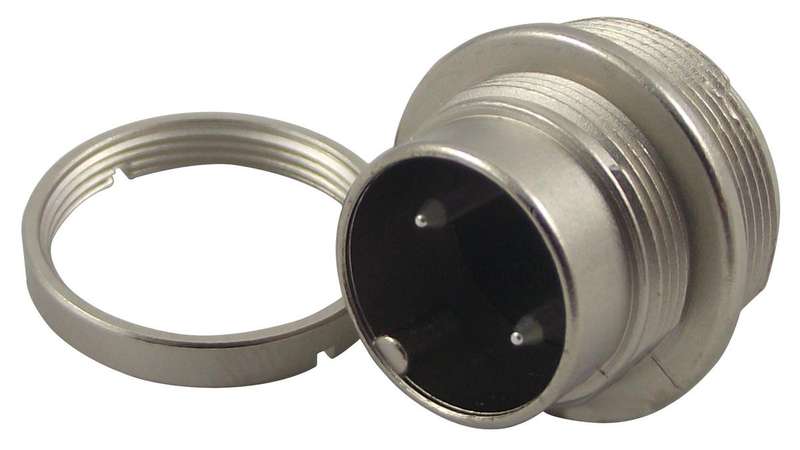Binder (09 0303 00 02) Circular Connector, Plug, 2 Contacts