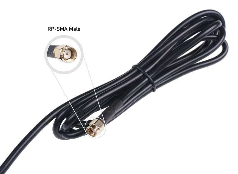 Seeed Studio (321990855) Fiberglass Antenna, N-Type to RP-SMA Female Cable