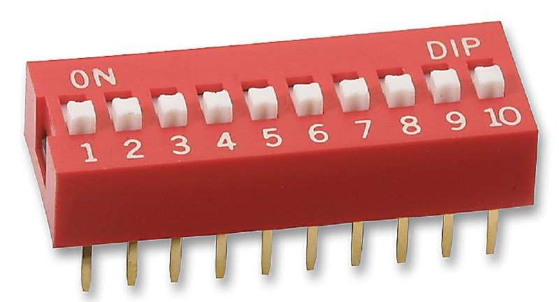 Multicomp Pro (MCNDS-10V) DIP / SIP Switch, SPST-NO, 24 V, 25 mA