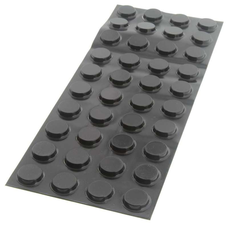 3M (SJ-5744 BLACK) Bumper / Feet, Stick On, Pack 40, Adhesive