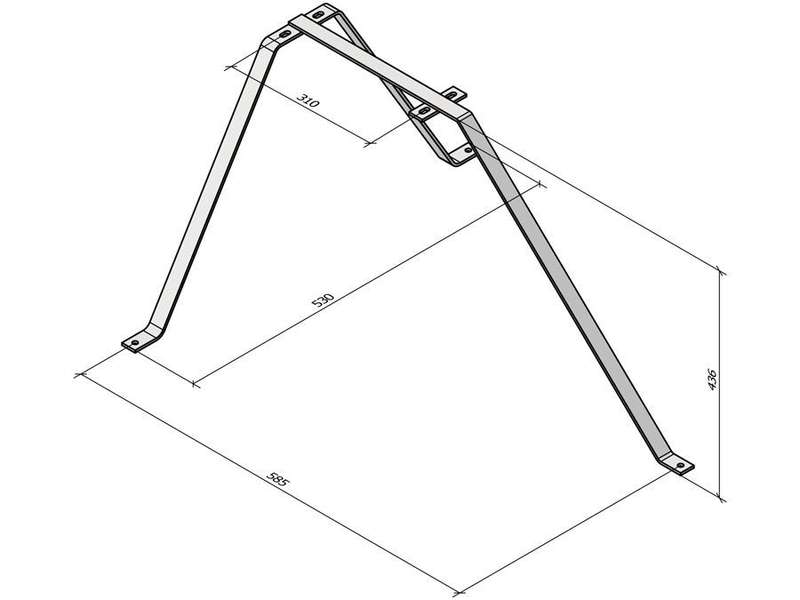 Tripod Bracket Wallmount 47cm