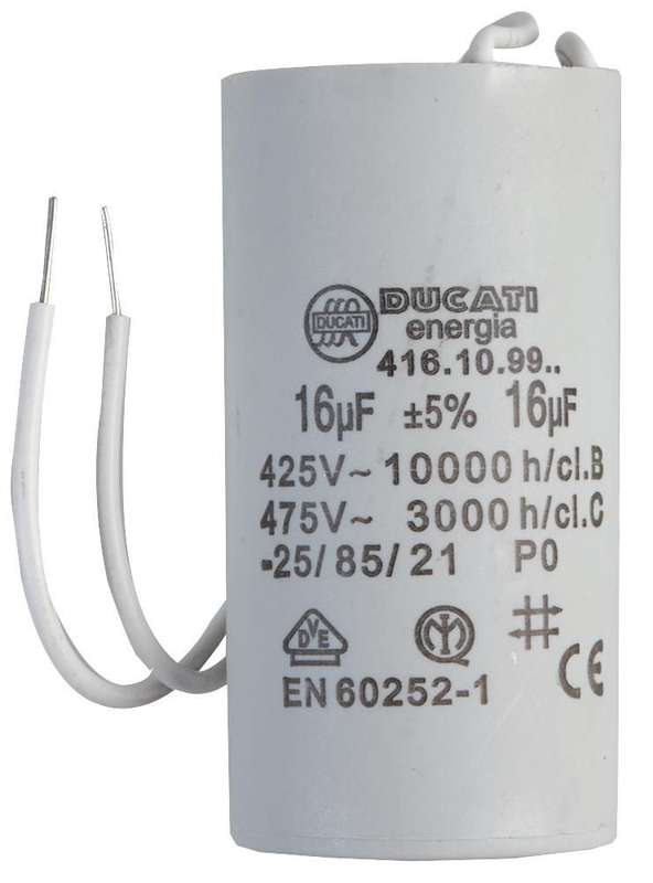 Ducati (4.16.10.99.06) Motor Run Capacitor, Metallized PP, Can