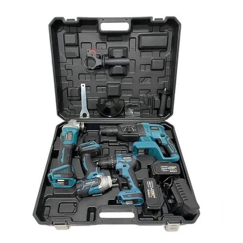 Multi-Function Power Tool Set Combination with Chargeable Cordless Drill