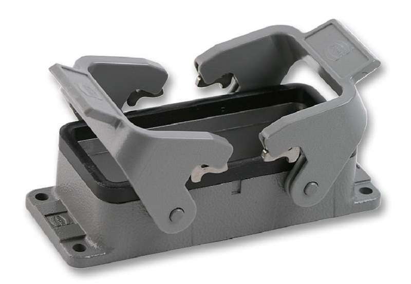 Harting (0930 016 0301) Heavy Duty Connector, Low Profile, Base, 2 Lever