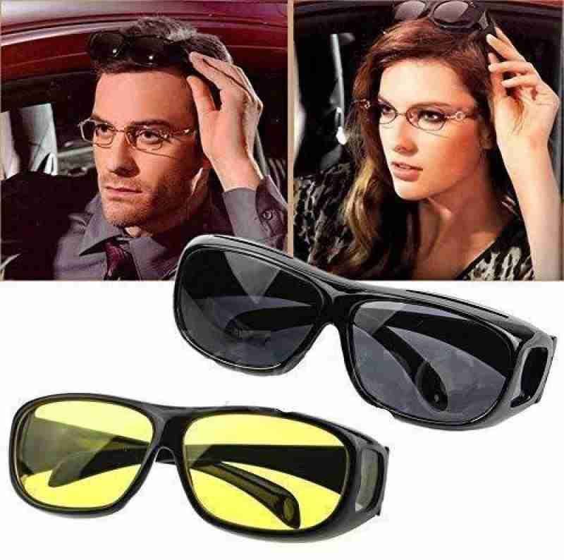 HD Vision Wrap Around Glasses High Definition Lenses Enhances Clarity