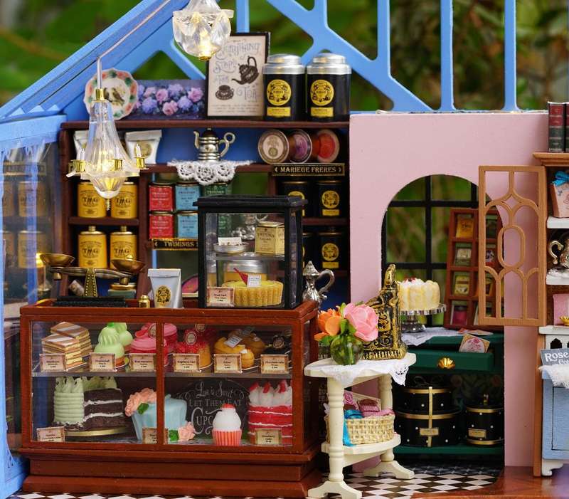 Cuteroom DIY Miniature House - Tea House Rose Garden