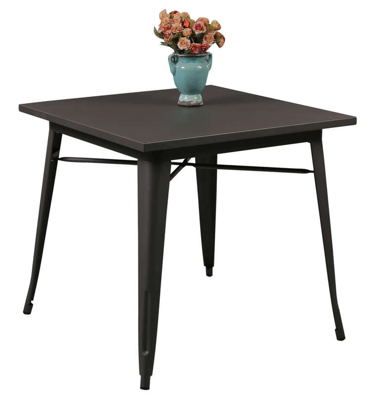 Modern Dinning Table-Metal-Black