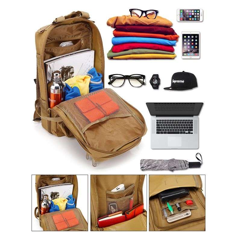 Military Tactical Assault Backpack Trekking Outdoor Backpack - ACU