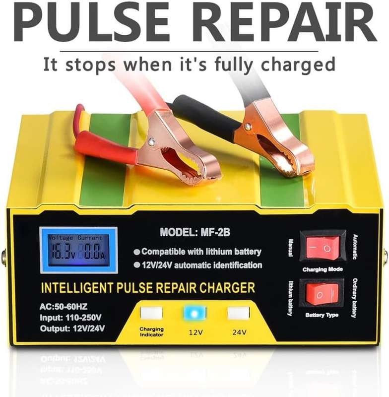 AC250V Full Intelligent Battery Charger 180W Temperature