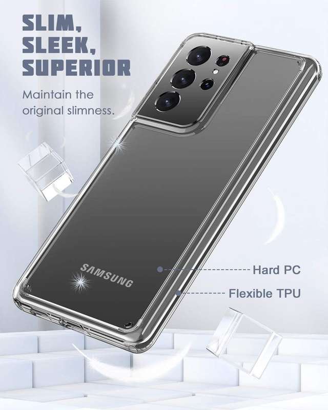 Clear cover protection case for S21 Ultra