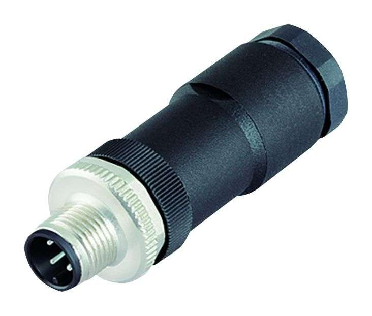 Binder (99-0487-186-08) Sensor Connector, 7Male, 8 Positions, Screw Pin