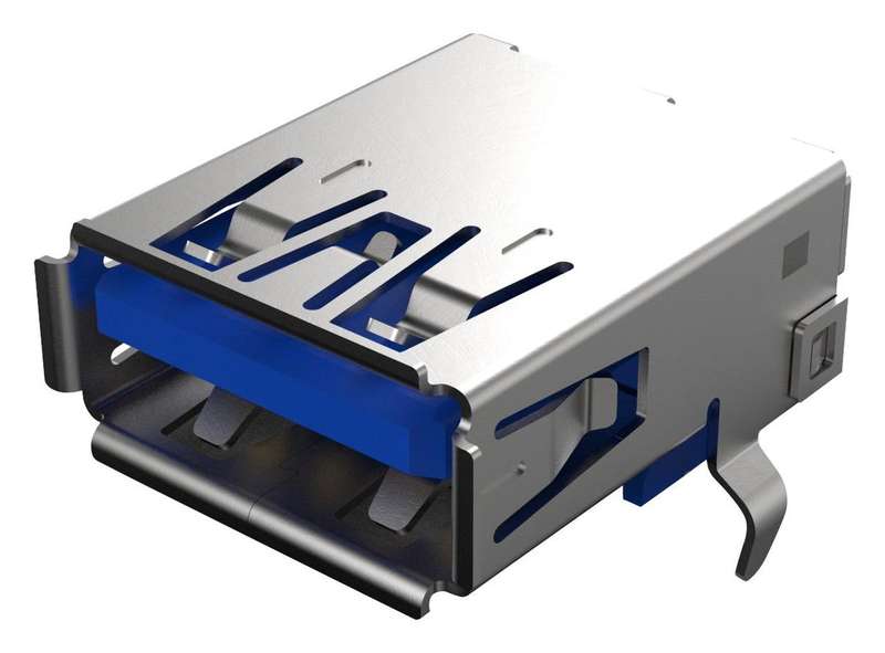 Gct (USB1135-15-9-L-B) USB Connector, USB Type A, USB 3.0, Receptacle