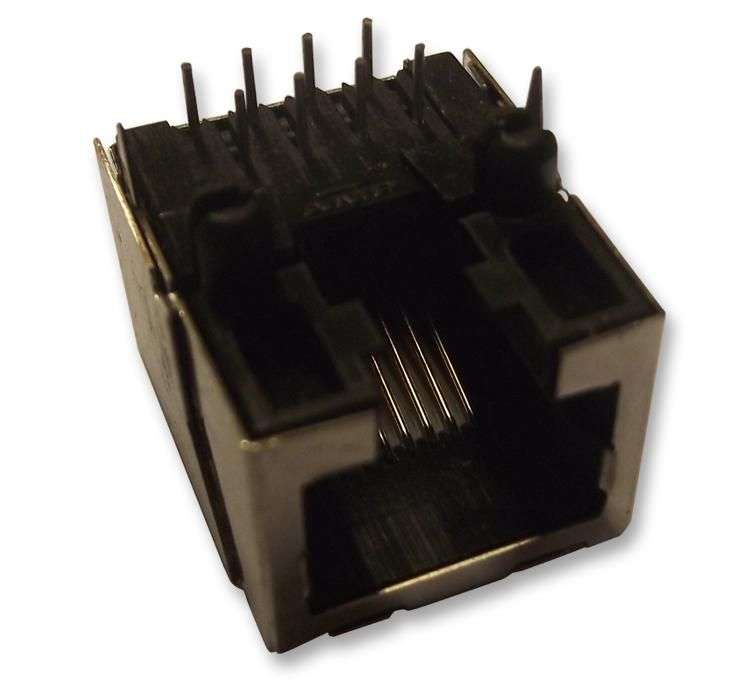 TE Connectivity (3-5338556-1) Modular Connector, RJ45 Jack, 1 x 1 (Port)