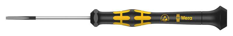 Wera (030100) Screwdriver, Slotted, Precision, 40mm Blade, 1.2mm Tip