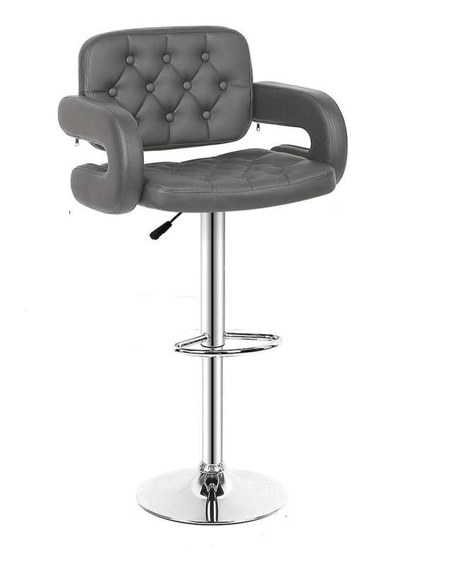 Bar Stools / Kitchen Breakfast Chairs -1 Pack - Grey Colour