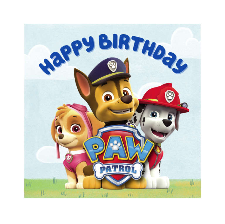 Paw Patrol Party Decor Stickers - Pack of 25