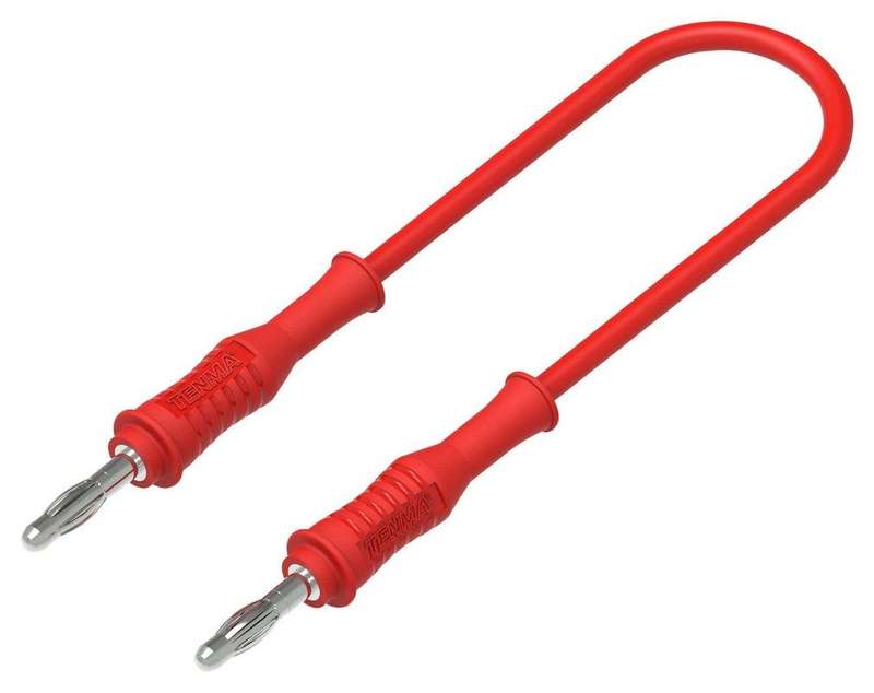 Tenma 76-114 Test Lead, 4mm Banana Plug, 33 VAC, 12 A, Red, 1 m