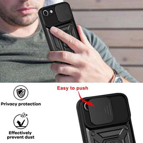 Ring stand sliding camera case for iPhone SE iPhone 7 iPhone 8