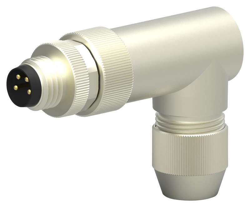 TE Connectivity (T4013019041-000) Sensor Connector, M8, Male, 4 Positions