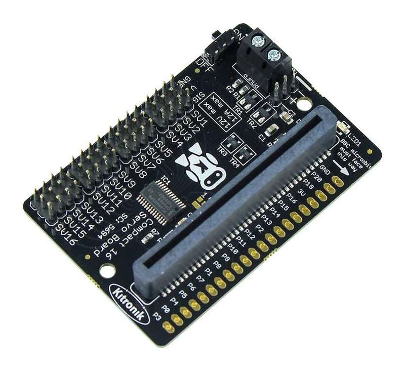 Kitronik (5694) Servo Driver Board, 3 V to 12 V Supply, 16 Channel