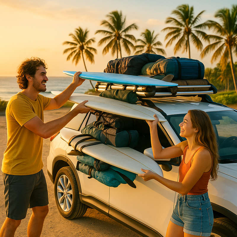 1.6M Roof Cargo Basket - Universal Car Luggage Carrier