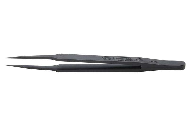 Ideal-Tek (705.SV) Tweezer, ESD, Straight, Pointed, PVDF
