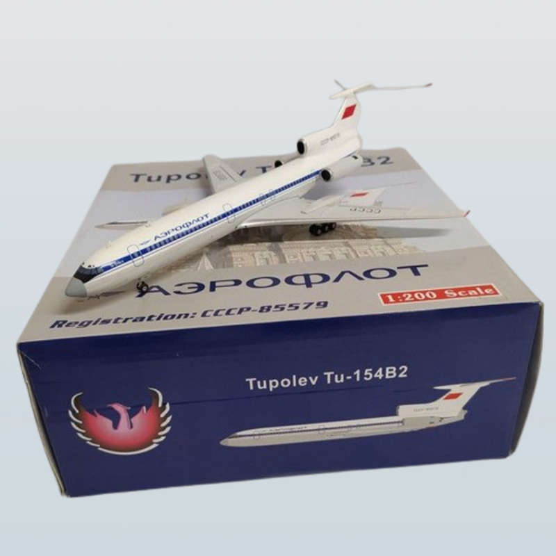1:200 Scale,Tupolev TU-154B2 Aeroflot, Diecast Alloy Display Model Airplane