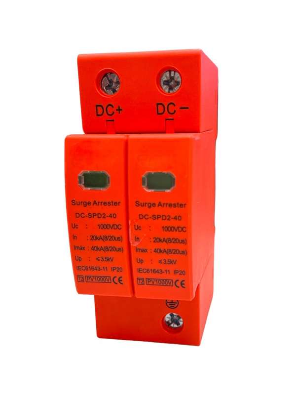 Surge Protector 2-Pole DIN Rail DC 1000V 40KA SPD SURGE PROTECTOR
