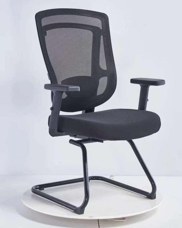 Visitor Office Chairs - Mesh Backrest - Black Colou