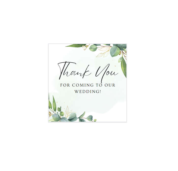 Thank you Stickers - Thank you for coming to our wedding - Pack of 200