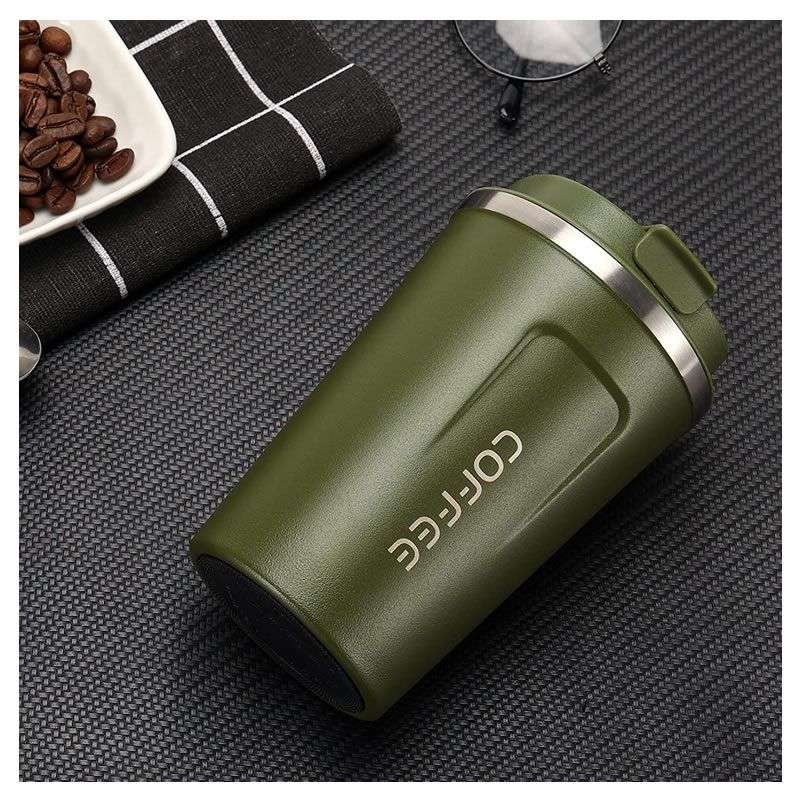 Stainless steel vacuum travel coffee mug - 510ml