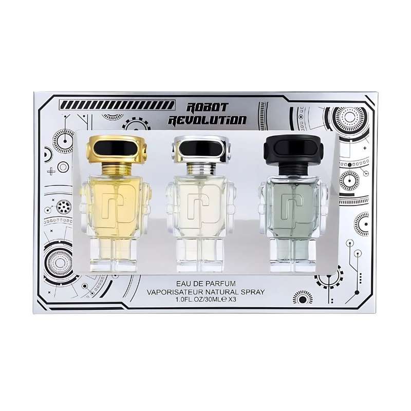 Robot Revolution 3 EDP Perfumes Set for Men + Keyring & Premium Gift Bag COMBO