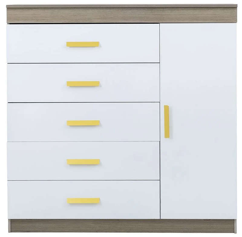 Mini Rome / Chest of drawers  5 Drawers - oak