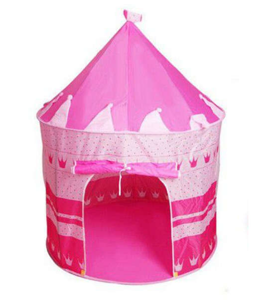 Pink Princess Castle Tent Portable Play Tent For Girls