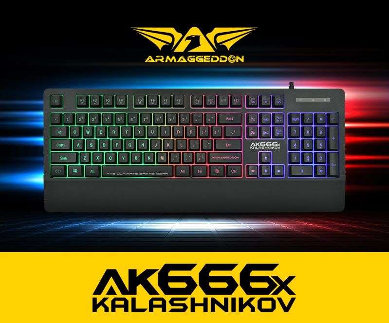 Armaggeddon AK-666X Kalashnikov Membrane Gaming Keyboard