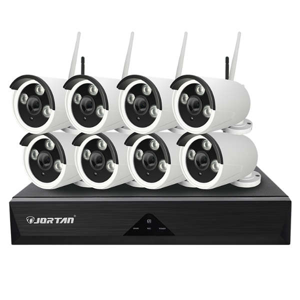 8 Channel 8 Way Wireless CCTV Camera Surveillance Kit - Jortan