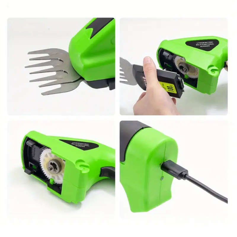 Dual-purpose rechargeable  electric fence shears