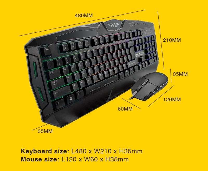 Armaggeddon AK-6770 Kalashikov Gaming Keyboard and Mouse
