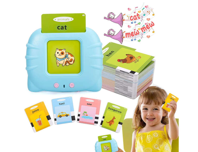 Cards Early Education Device Flash Cards Learning Toys - Pink