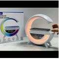 Wireless Alarm Clock Speaker With Rhythm RGB Light Bar,15W Wireless Speaker
