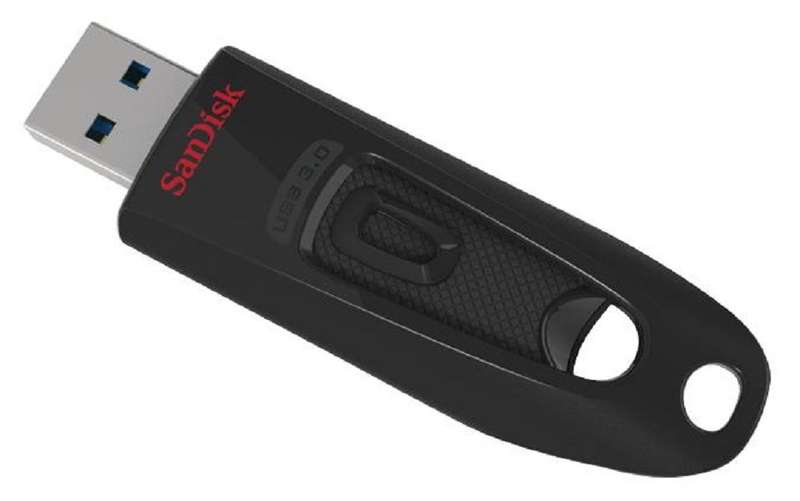 SanDisk (SDCZ48-032G-U46) Flash Drive, USB, 32 GB, USB 3.0, Black