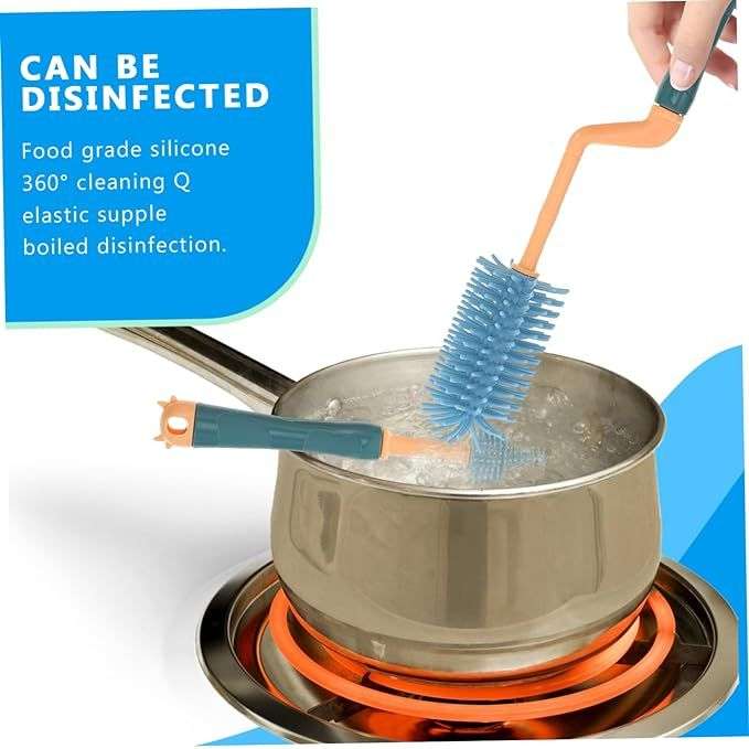 Bottle Brush Cleaning Set With Holder