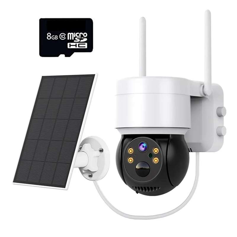 Wireless Solar Camera WiFi Security Camera System Rechargeable Battery