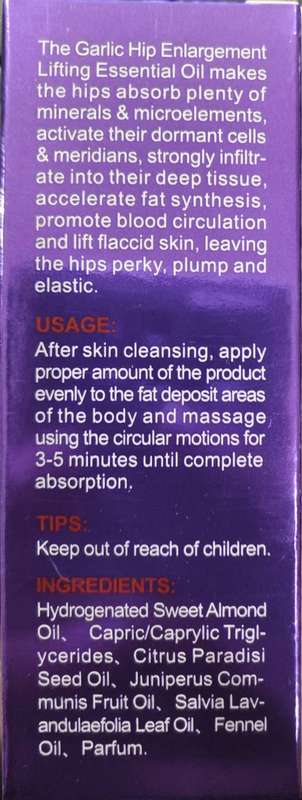 Garlic Hip Enlargement and Lifting Oil -Pack of 2