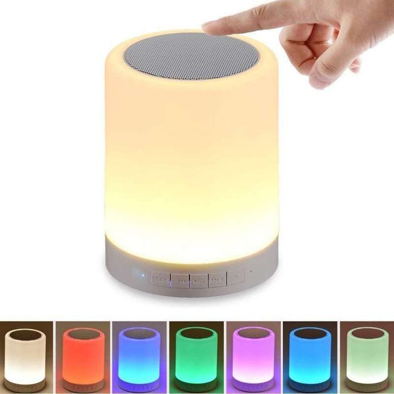 LED Touch Lamp Bluetooth Speaker, Wireless HiFi Speaker Light