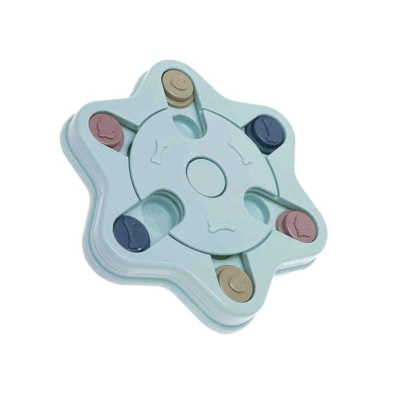 Dogs Training Funny Feeding Hexagonal Puzzle Game Toy - Pink