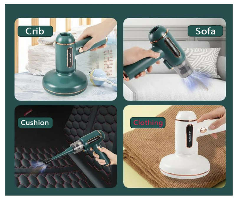 Handheld Dust Mite Vacuum Cleaner UV Sterilization Vacuum - White