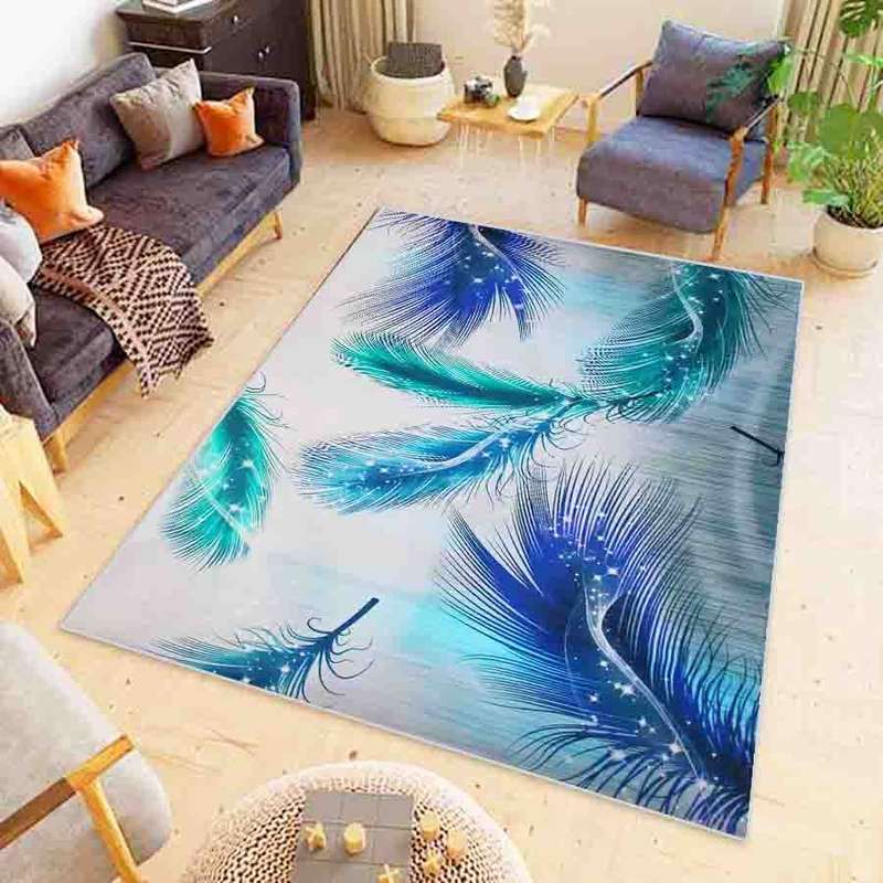 Dream World - Modern Printed 3D Design Area 41 - Blue - 200cm x 150cm